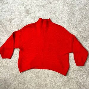Express, M, Red Turtleneck